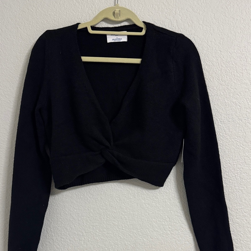 Old Navy Black Textured Sweater